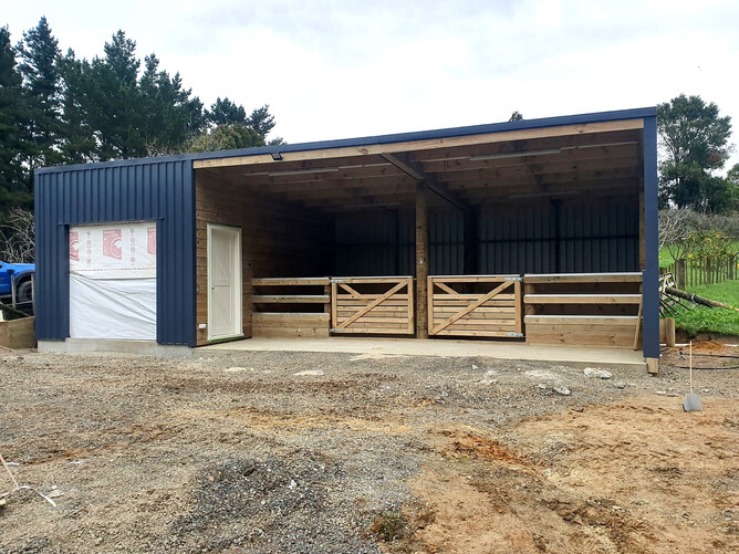 Latest Project Covered Yards With Tack And Feed Room Harrison Lane
